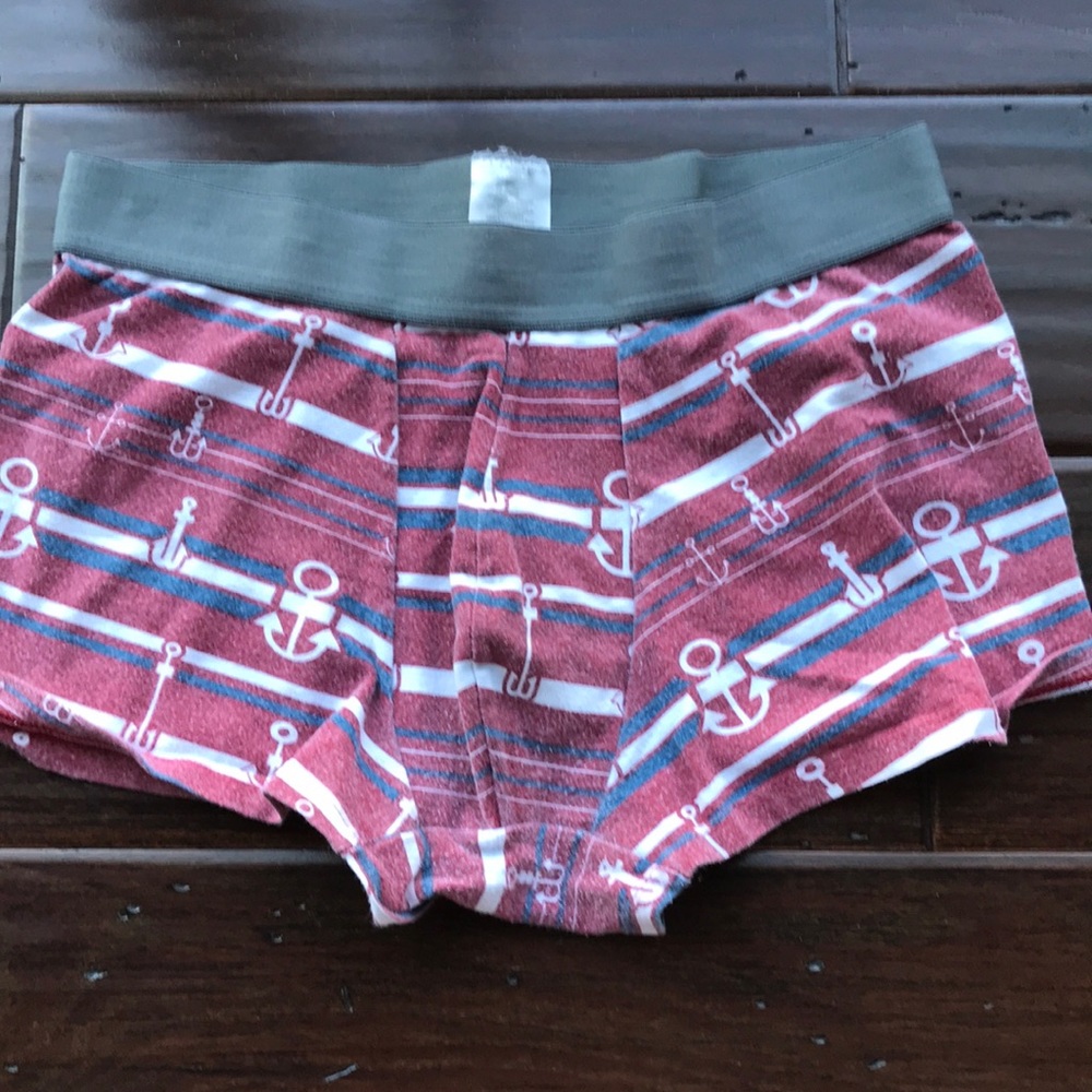 Undies with an anchor print